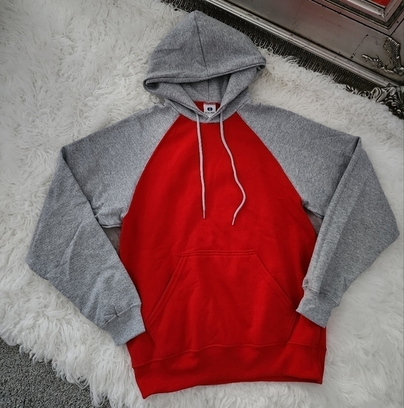 Holloway Sportswear Banner Hoodie Red/Athletic Heather Size Small. New w… - Picture 1 of 7